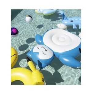 Snorlax Inflatable Pool Float - Blue & White.